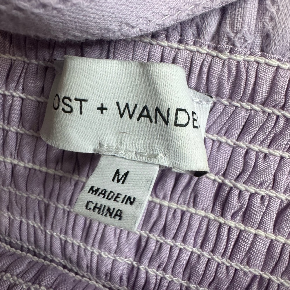 Lost + Wander Light Purple Smocked Sundress Size Medium - Picture 2 of 6